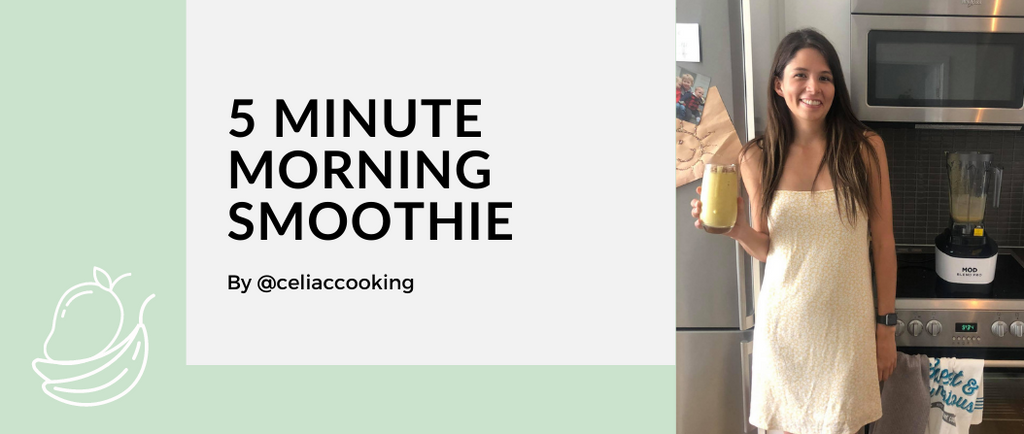 5 Minute Mango Smoothie Recipe from Celiac Cooking