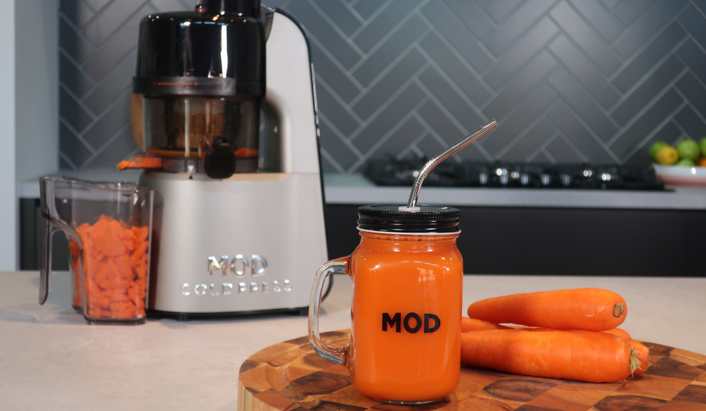 Carrot, Orange & Turmeric Juice with MOD Appliances