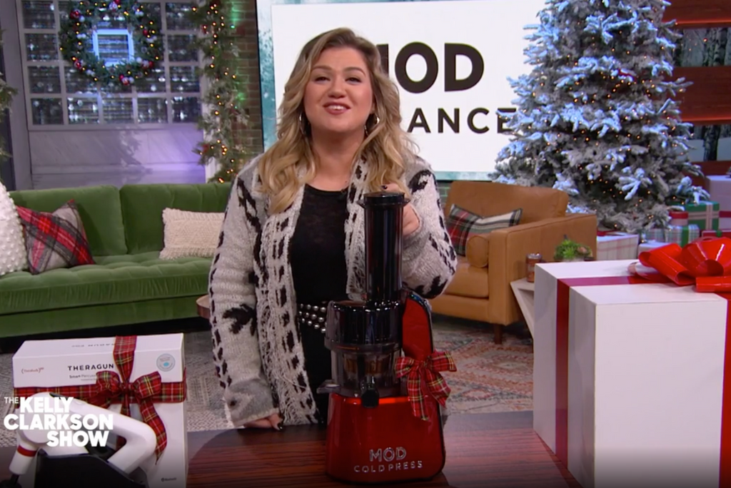 MOD Cold Press Juicer featured on The Kelly Clarkson Show