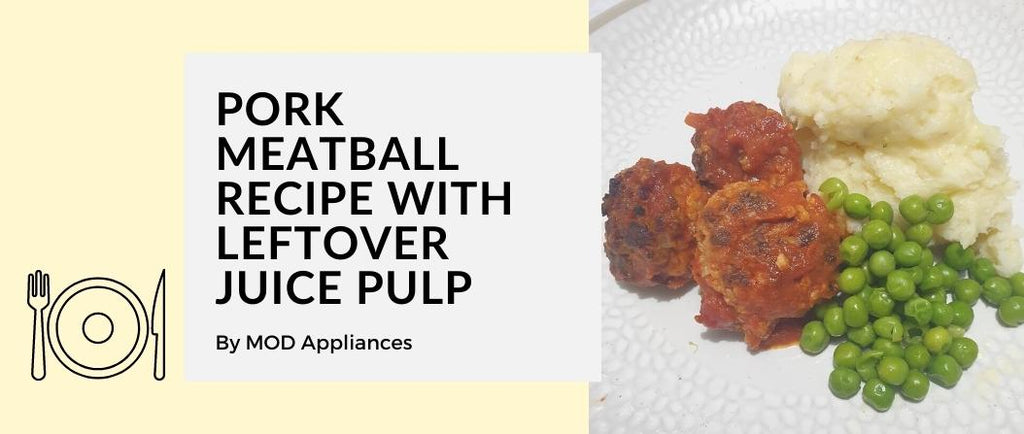 Pork Meatball Recipe with Leftover Juice Pulp